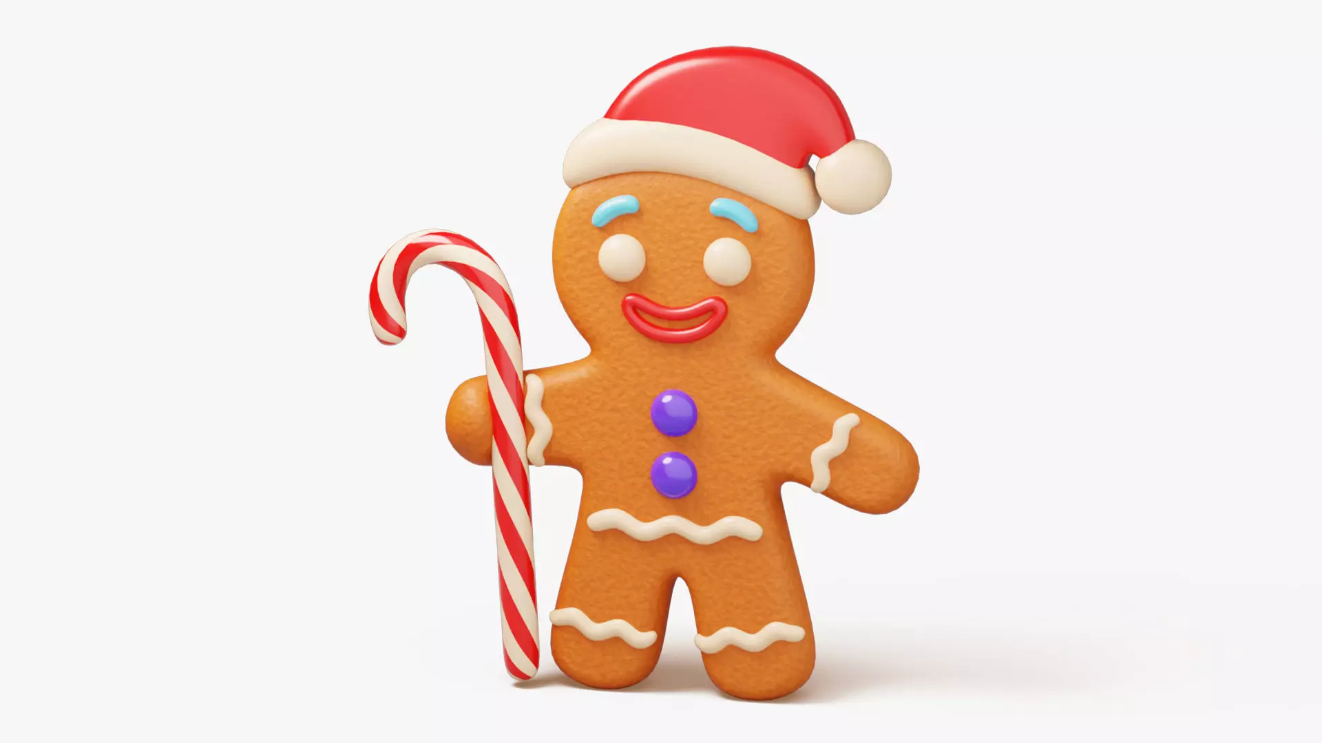 Gingerbread Man 3D model_2
