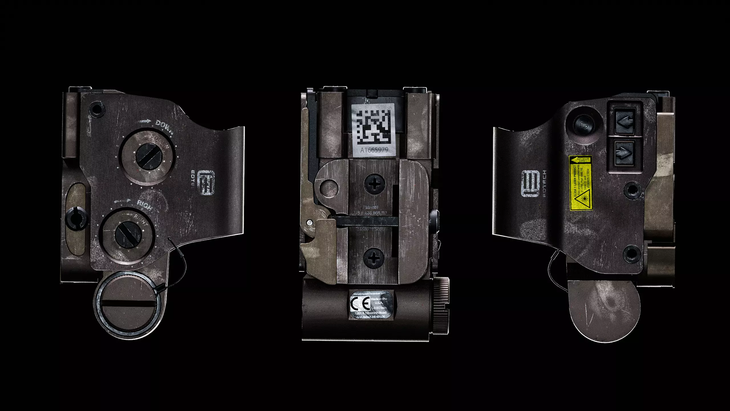 EOTECH HWS TAN EXPS3 DCR Low-poly 3D model_0