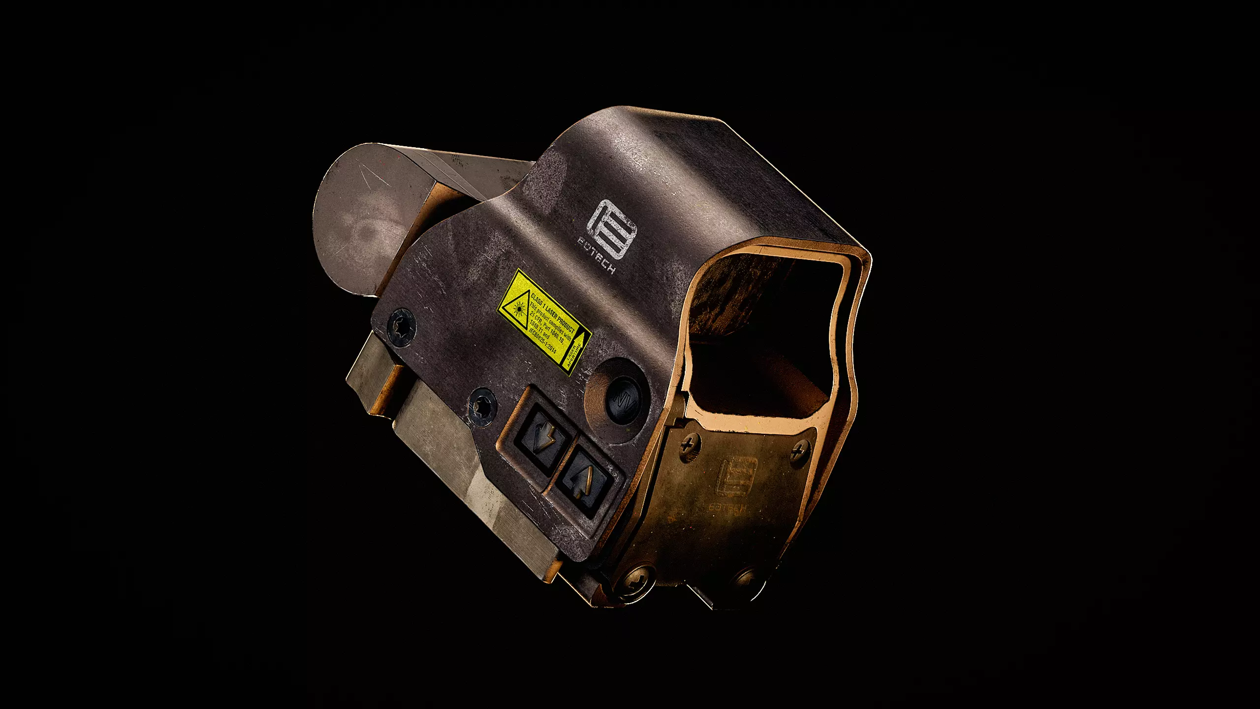 EOTECH HWS TAN EXPS3 DCR Low-poly 3D model_1