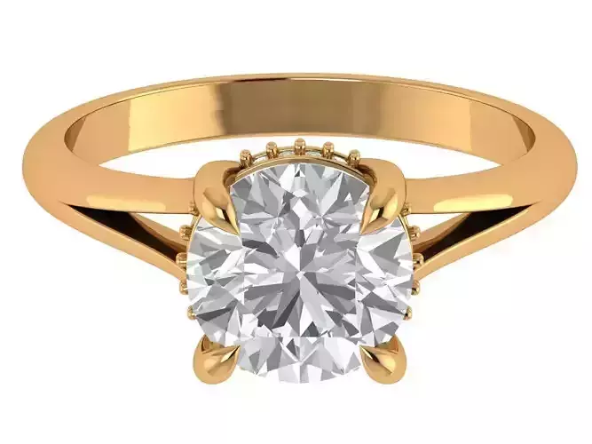 Round Engagement Ring
