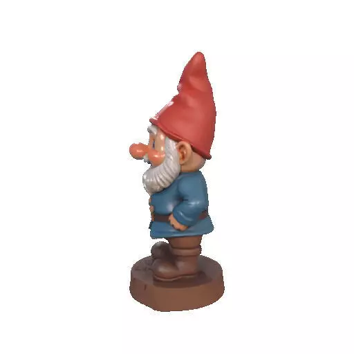 2569Fairy Tale Gnome  Color Full  Body Figurine on Base 3D print model_31