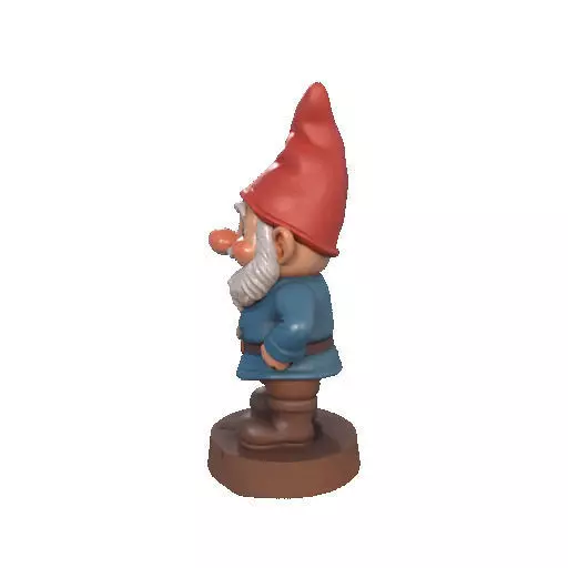 2569Fairy Tale Gnome  Color Full  Body Figurine on Base 3D print model_30