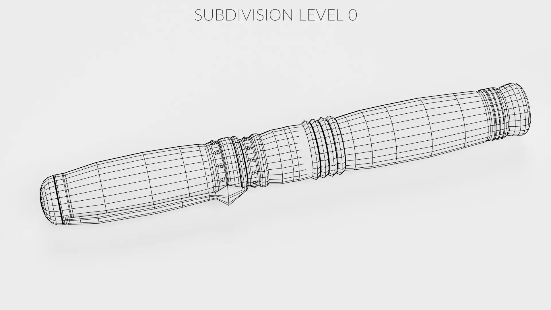 Luxury Fountain Pen V2 Low-poly 3D model_10