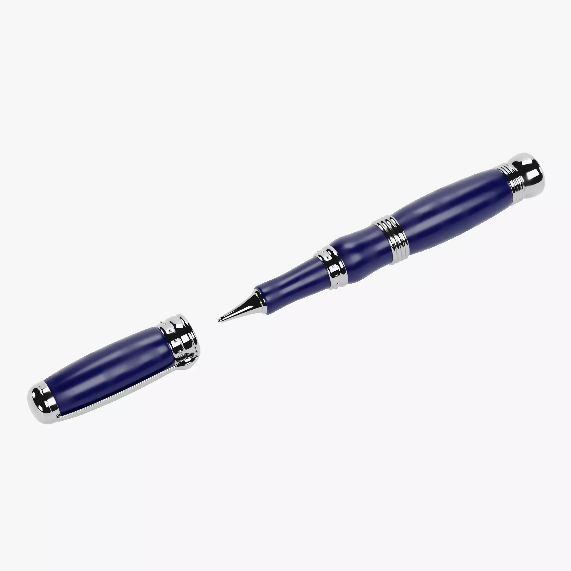 Luxury Ballpoint Pen V4 Low-poly 3D model_11