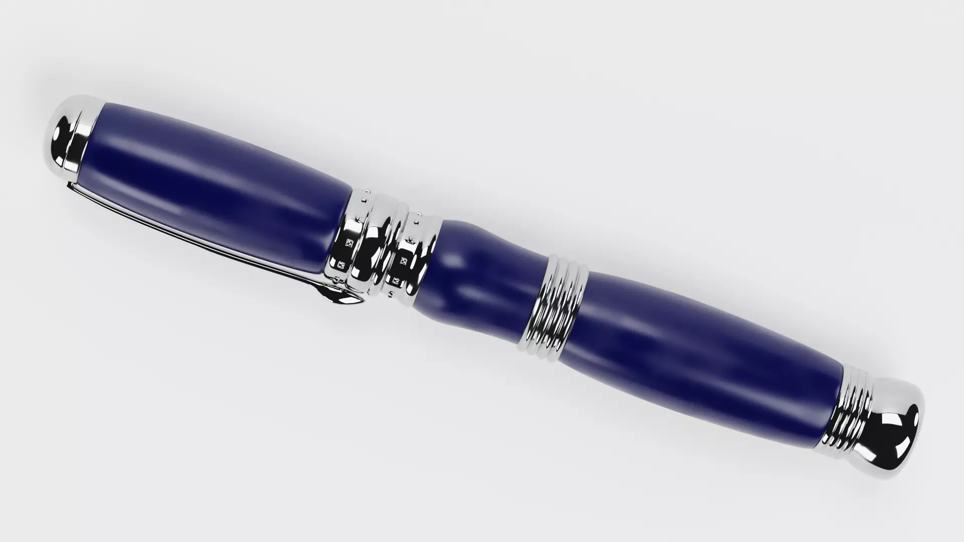 Luxury Ballpoint Pen V4 Low-poly 3D model_3