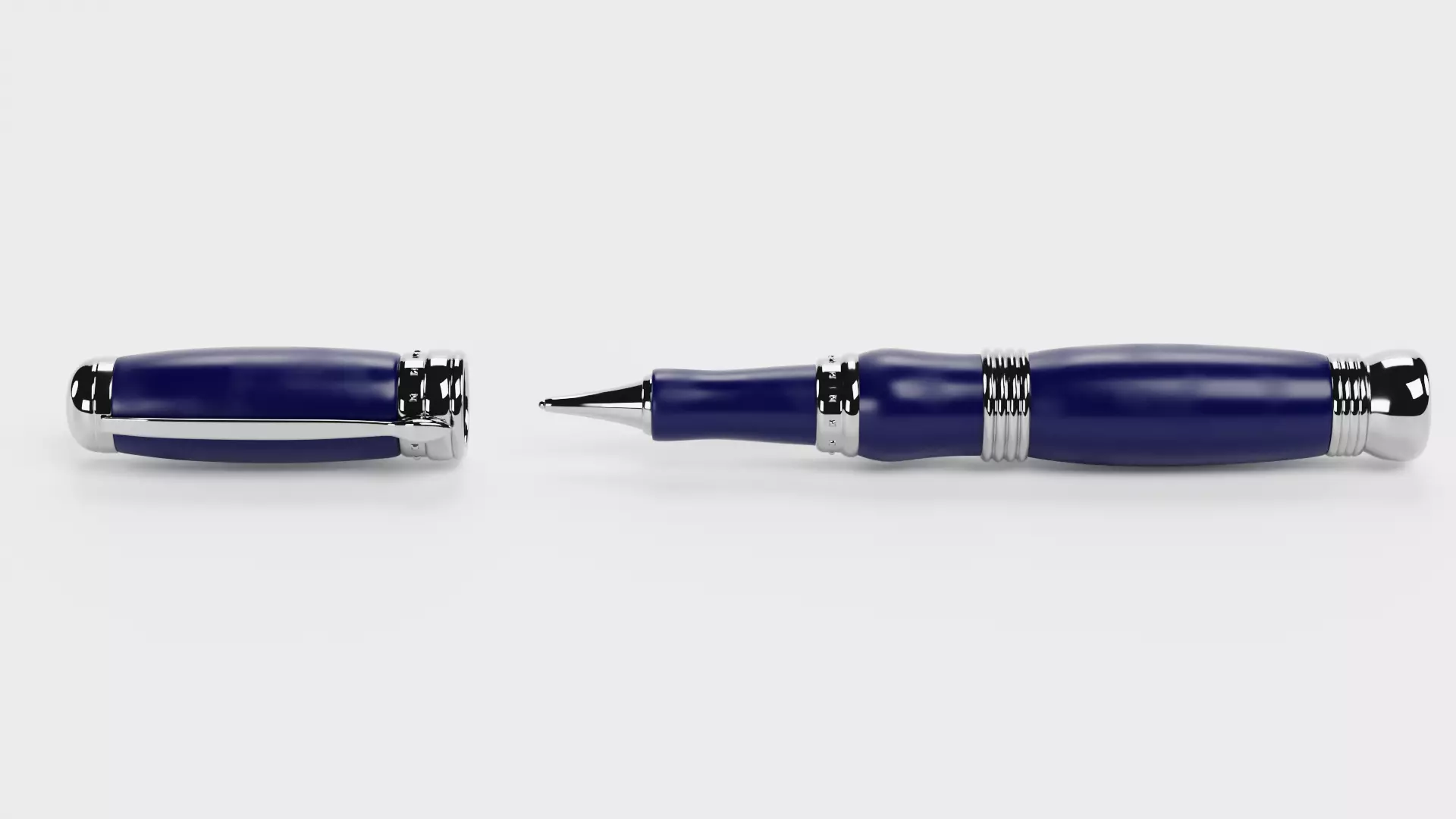 Luxury Ballpoint Pen V4 Low-poly 3D model_1