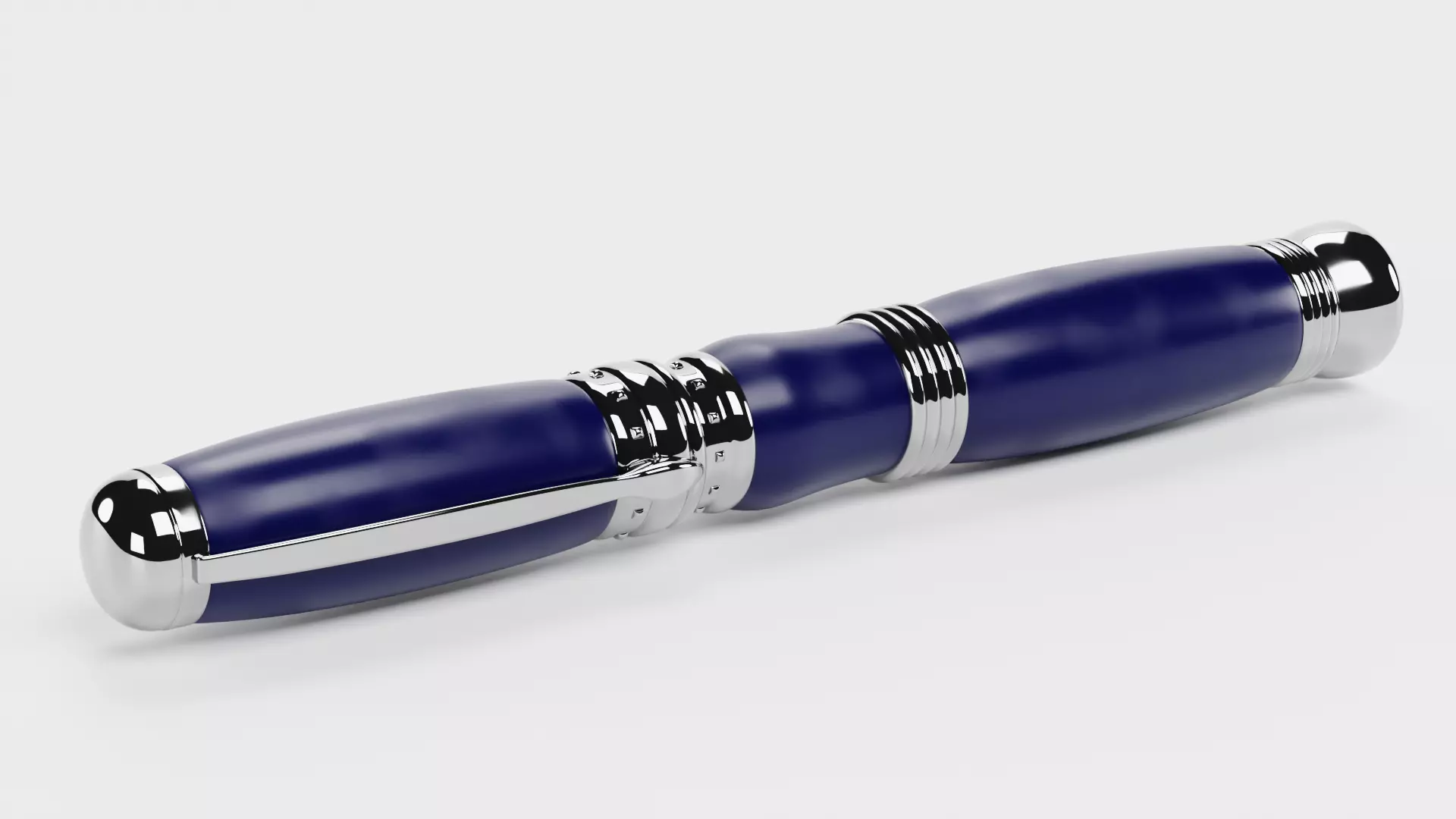 Luxury Ballpoint Pen V4 Low-poly 3D model_5