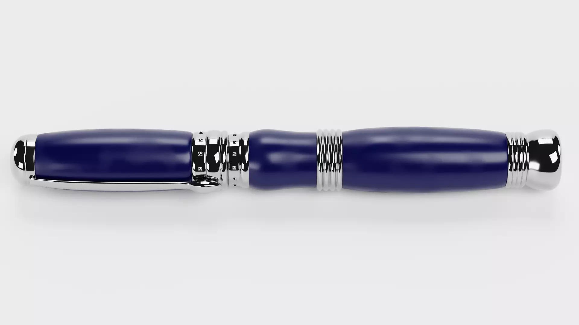 Luxury Ballpoint Pen V4 Low-poly 3D model_4