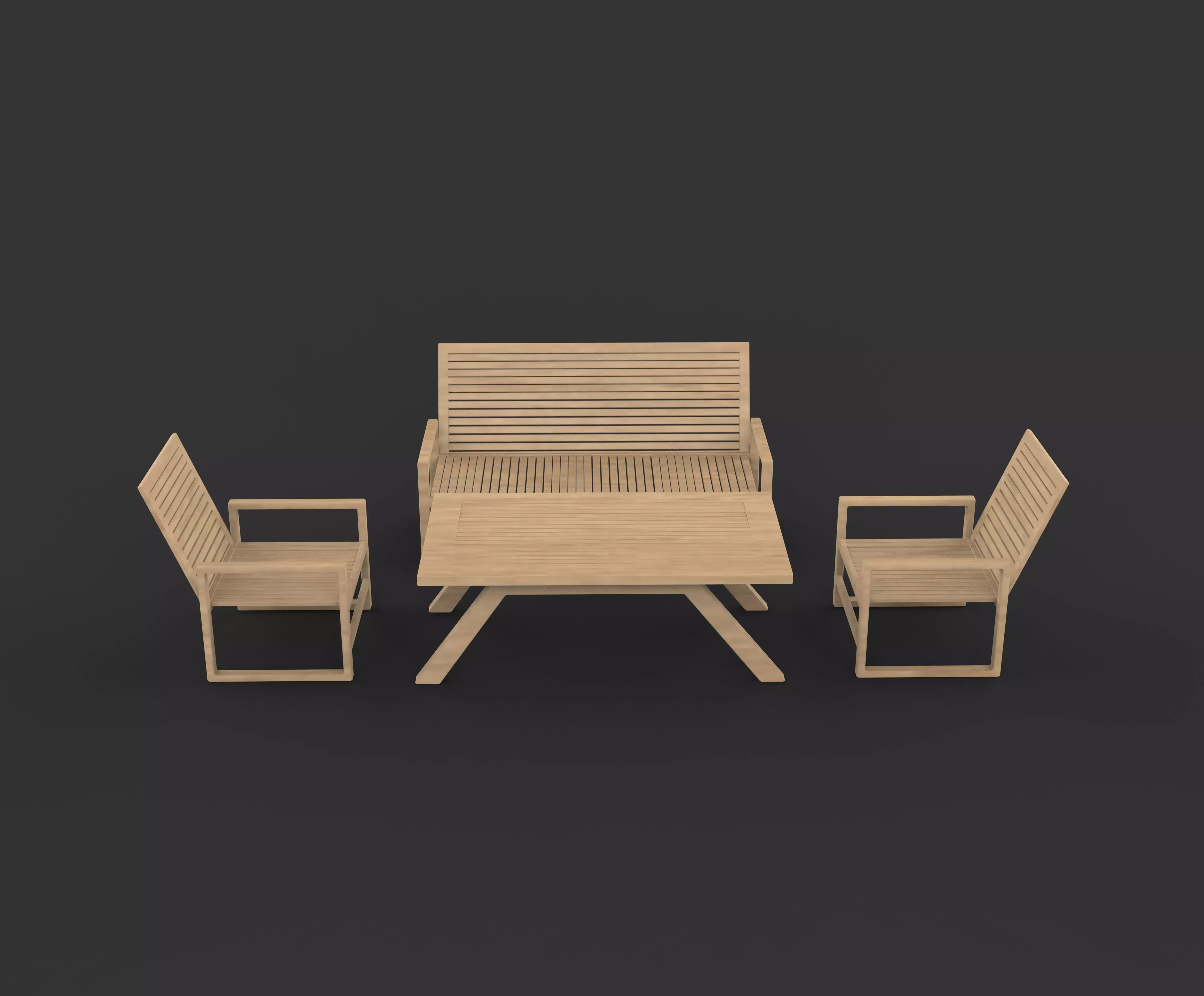  Outdoor Set  3D model_7
