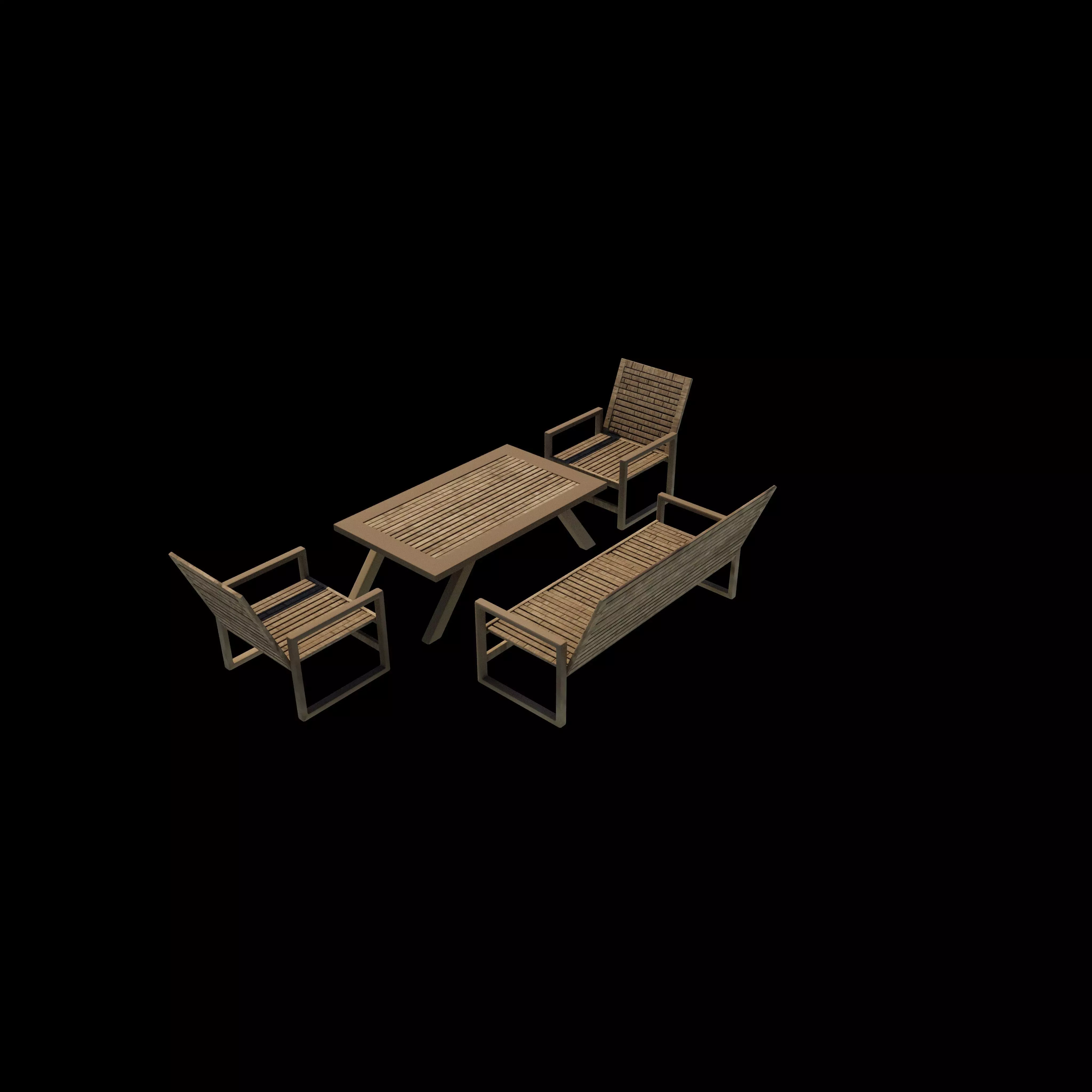  Outdoor Set  3D model_4