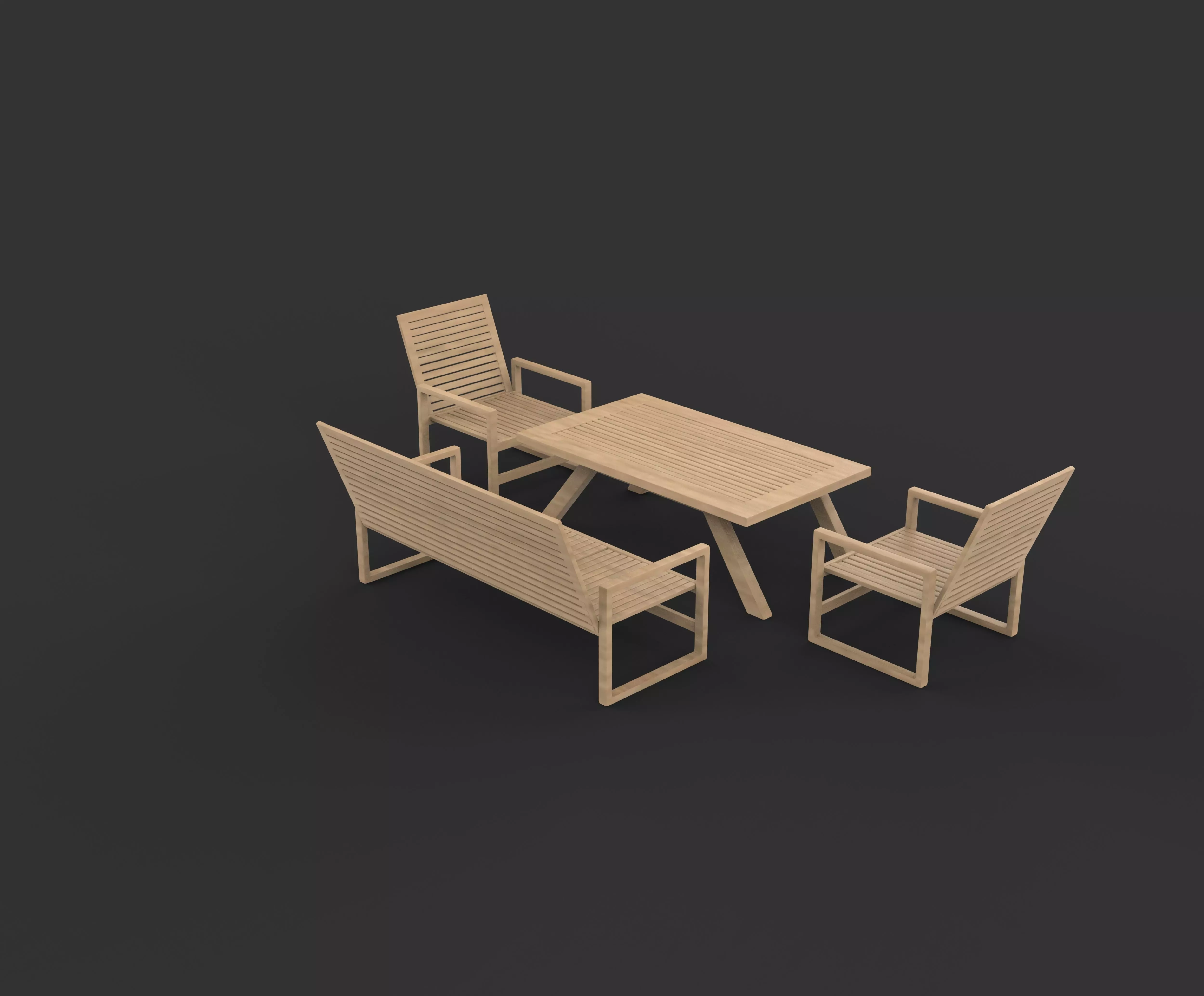  Outdoor Set  3D model_10