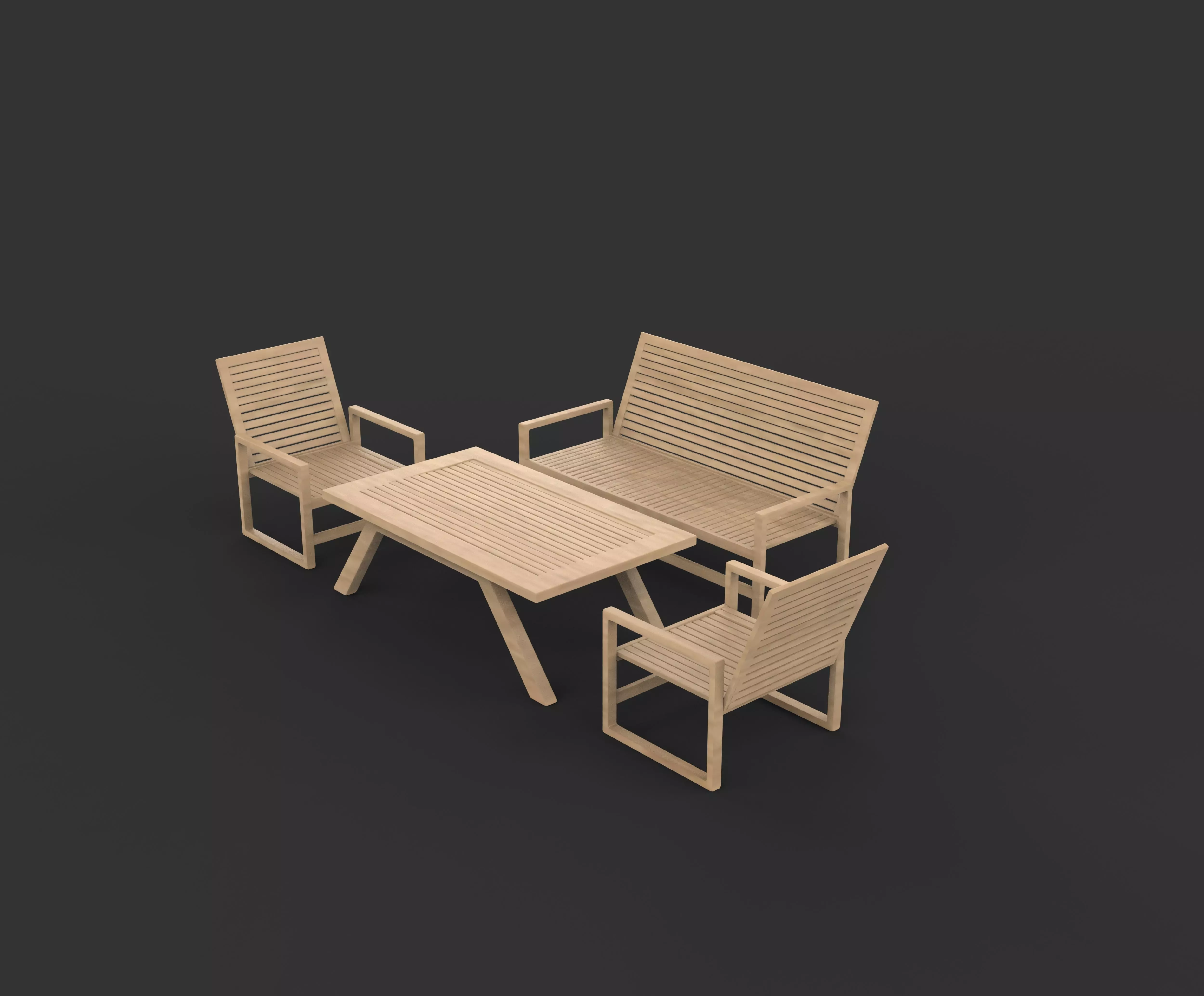  Outdoor Set  3D model_5