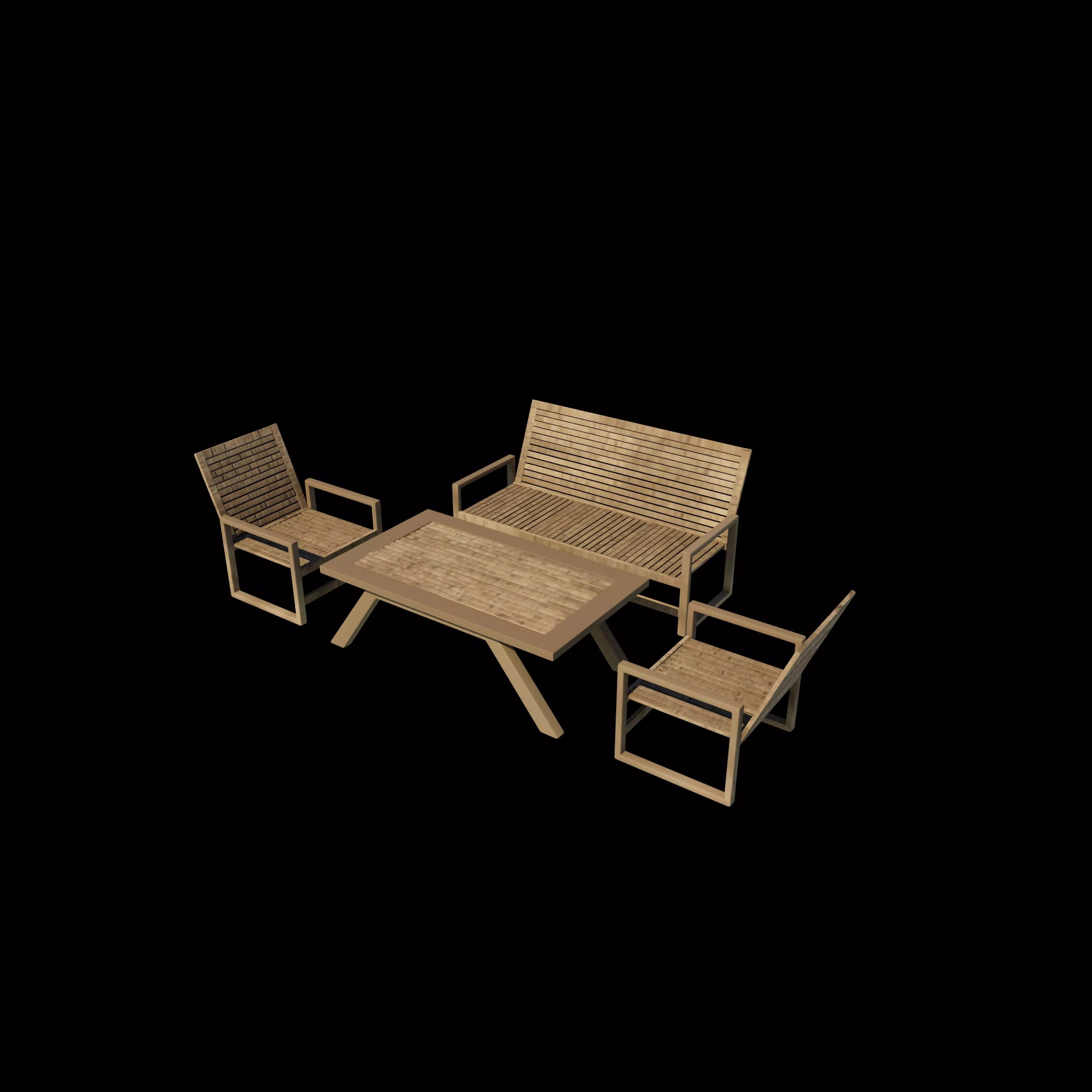  Outdoor Set  3D model_3