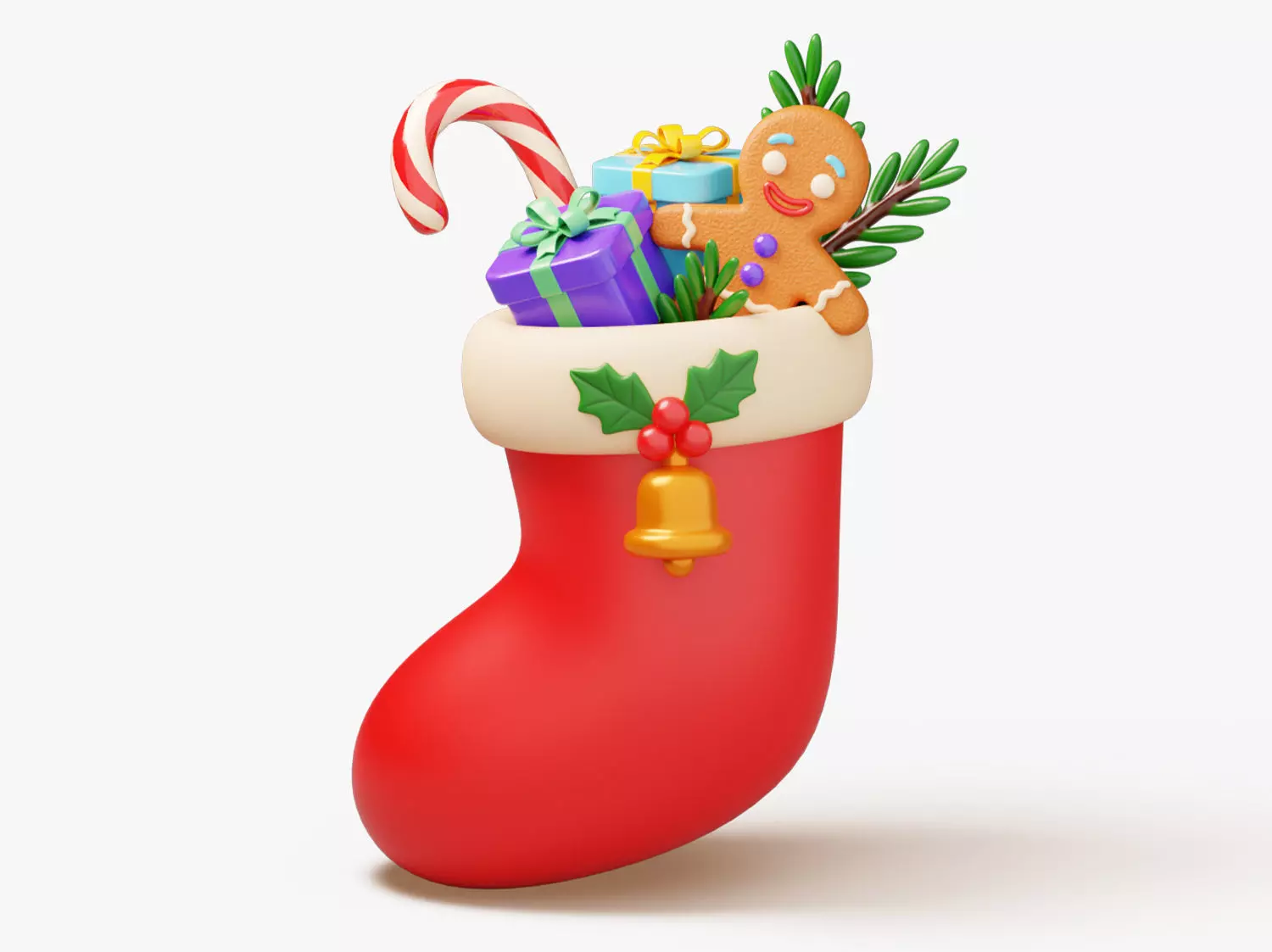 Christmas Stocking 3D model_0