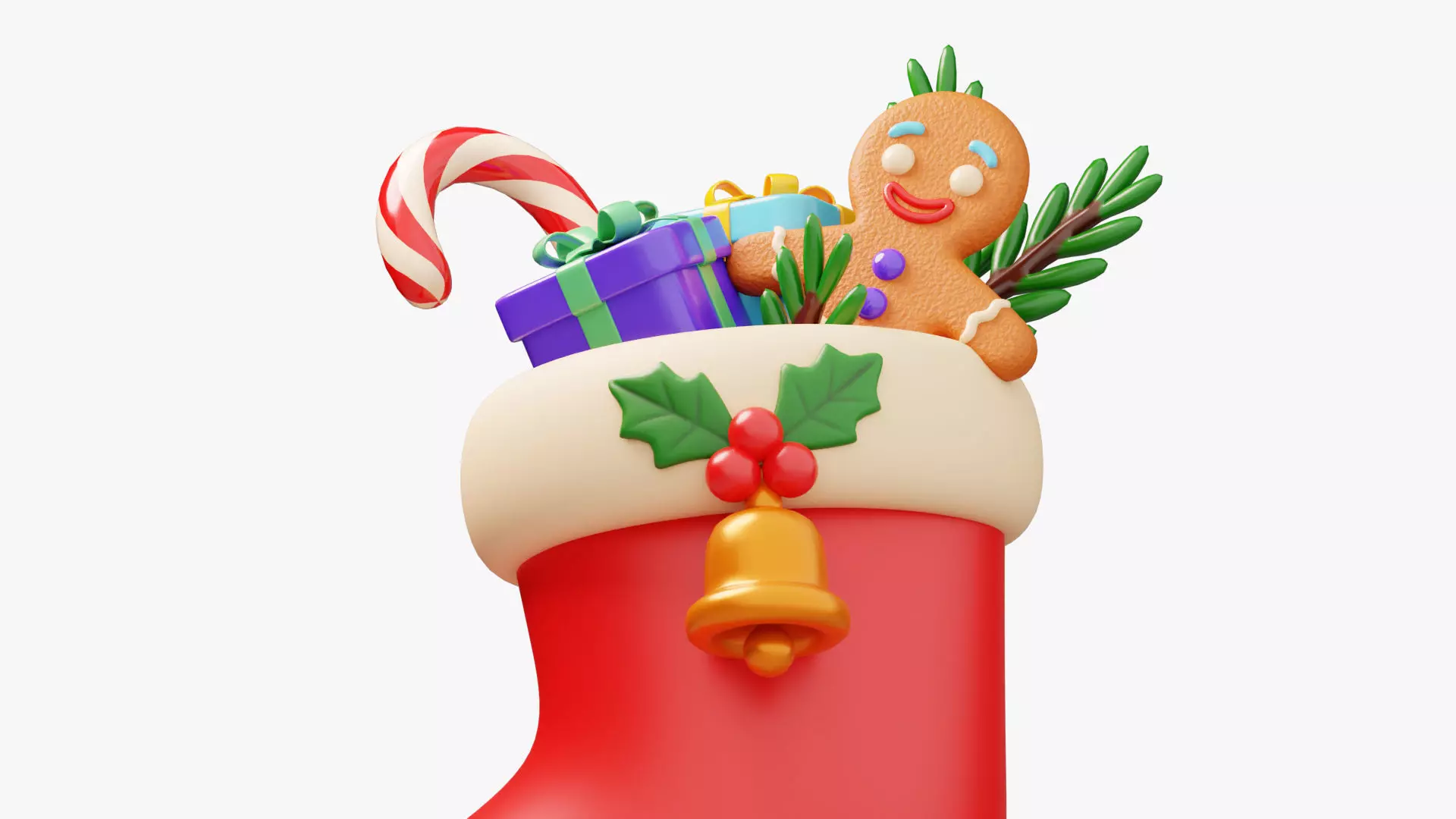 Christmas Stocking 3D model_6