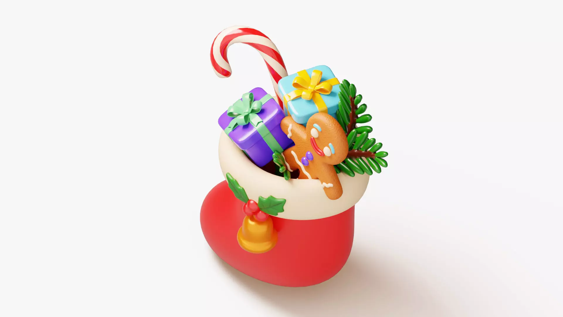 Christmas Stocking 3D model_4