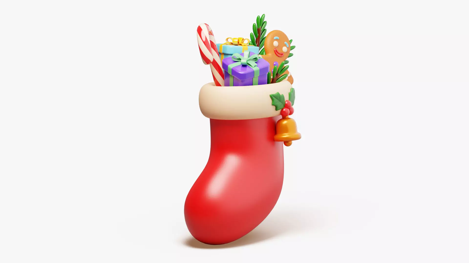 Christmas Stocking 3D model_3