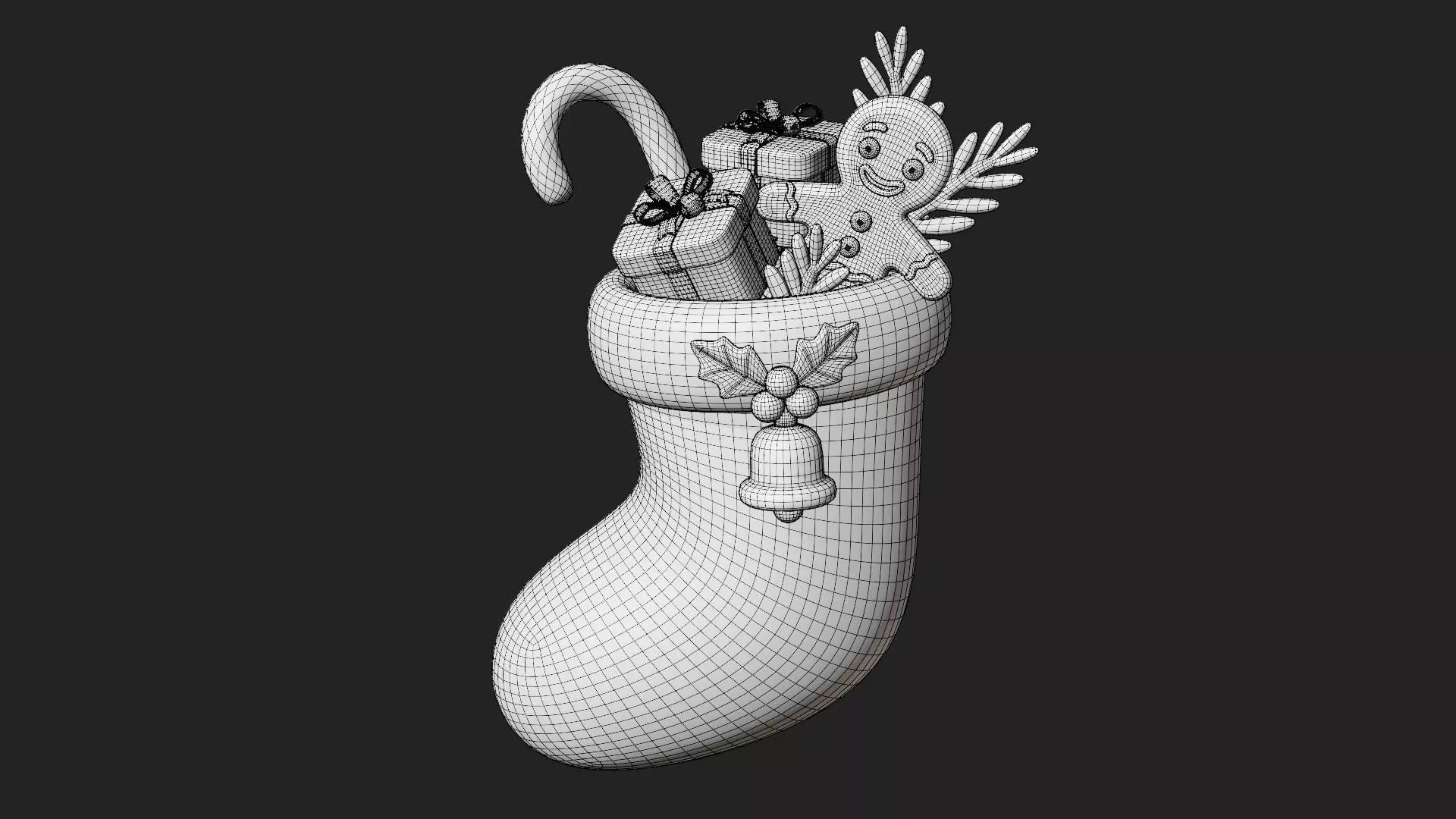 Christmas Stocking 3D model_7