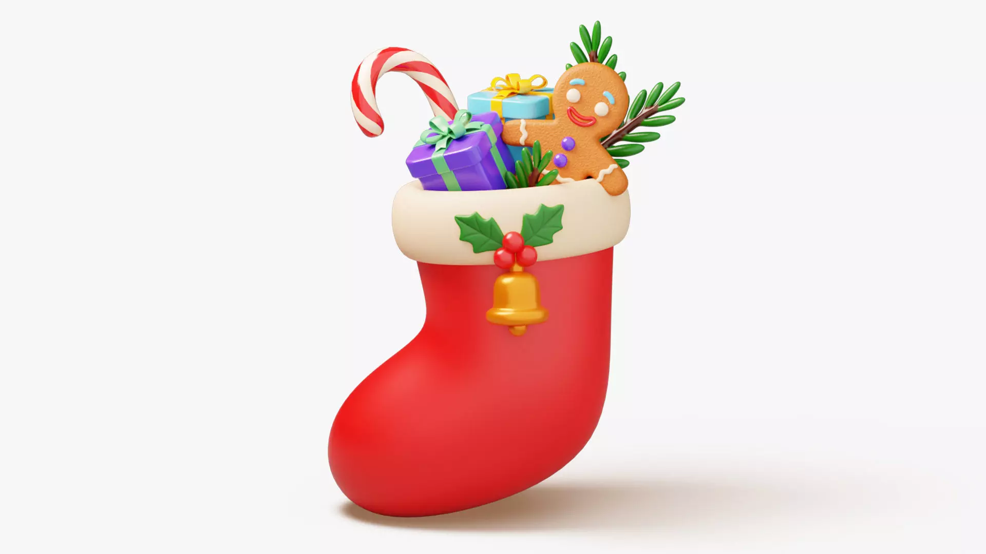 Christmas Stocking 3D model_2