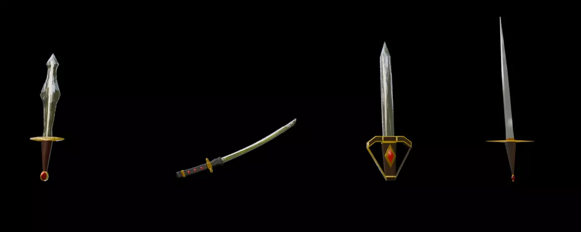Swords Free 3D model_0