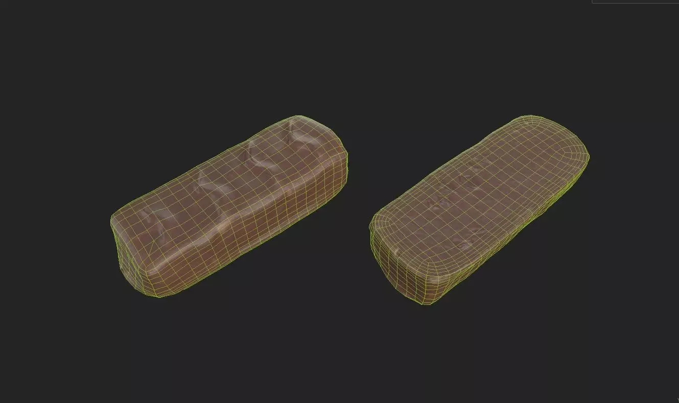 Chocolate Bar M05 Low-poly 3D model_1