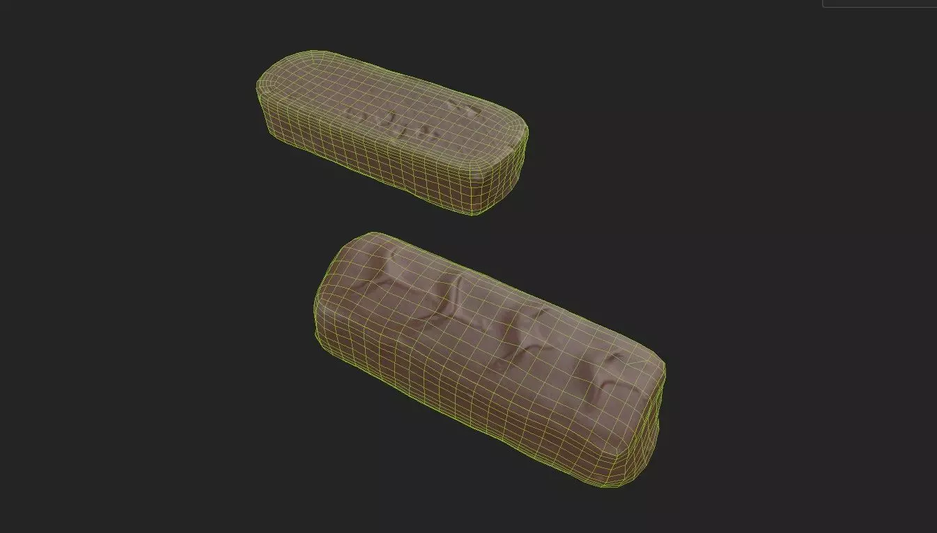 Chocolate Bar M05 Low-poly 3D model_6