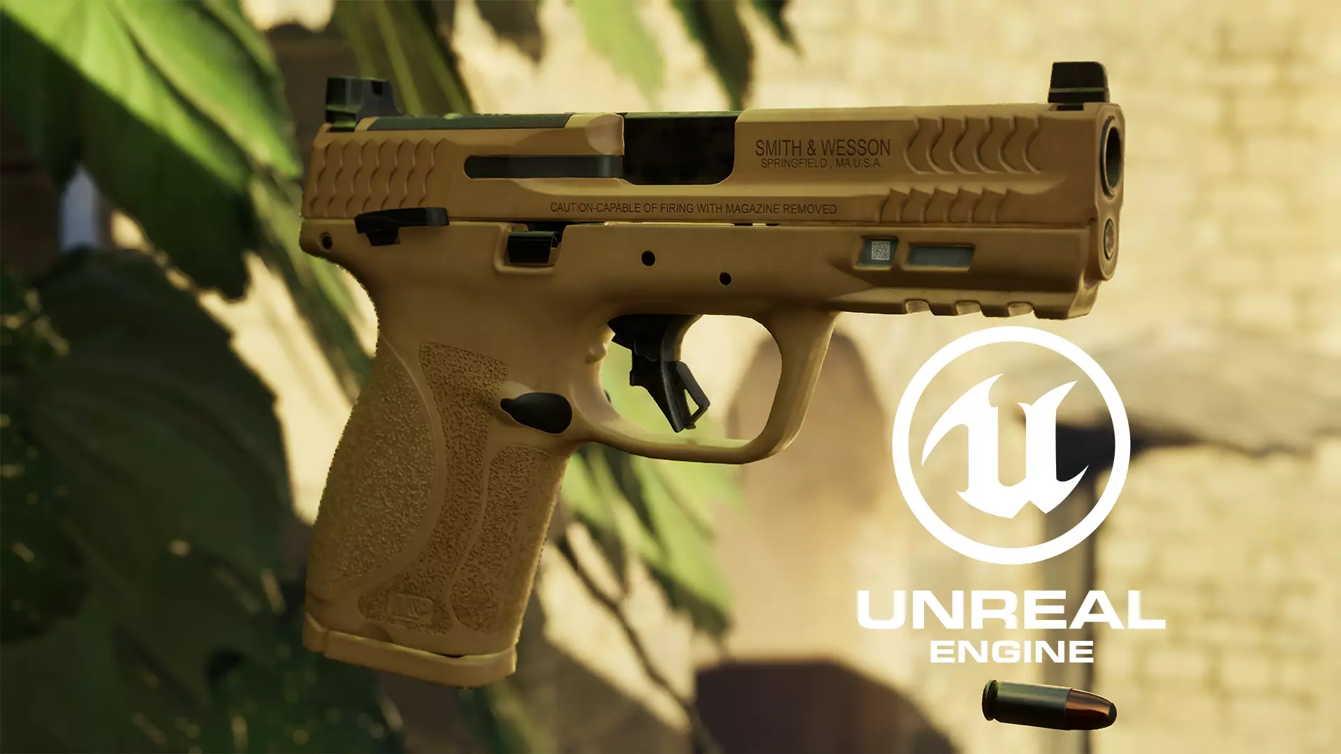 Smith  Wesson MP M2 0- 9mm Low-poly 3D model_15