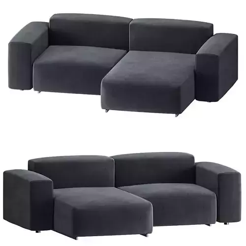 Sofa Cubi Studio Chaise Right