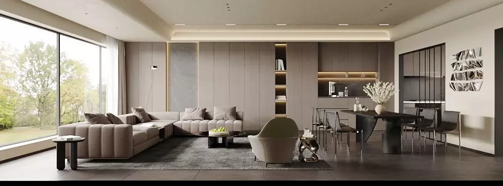 Living room 3D model_1