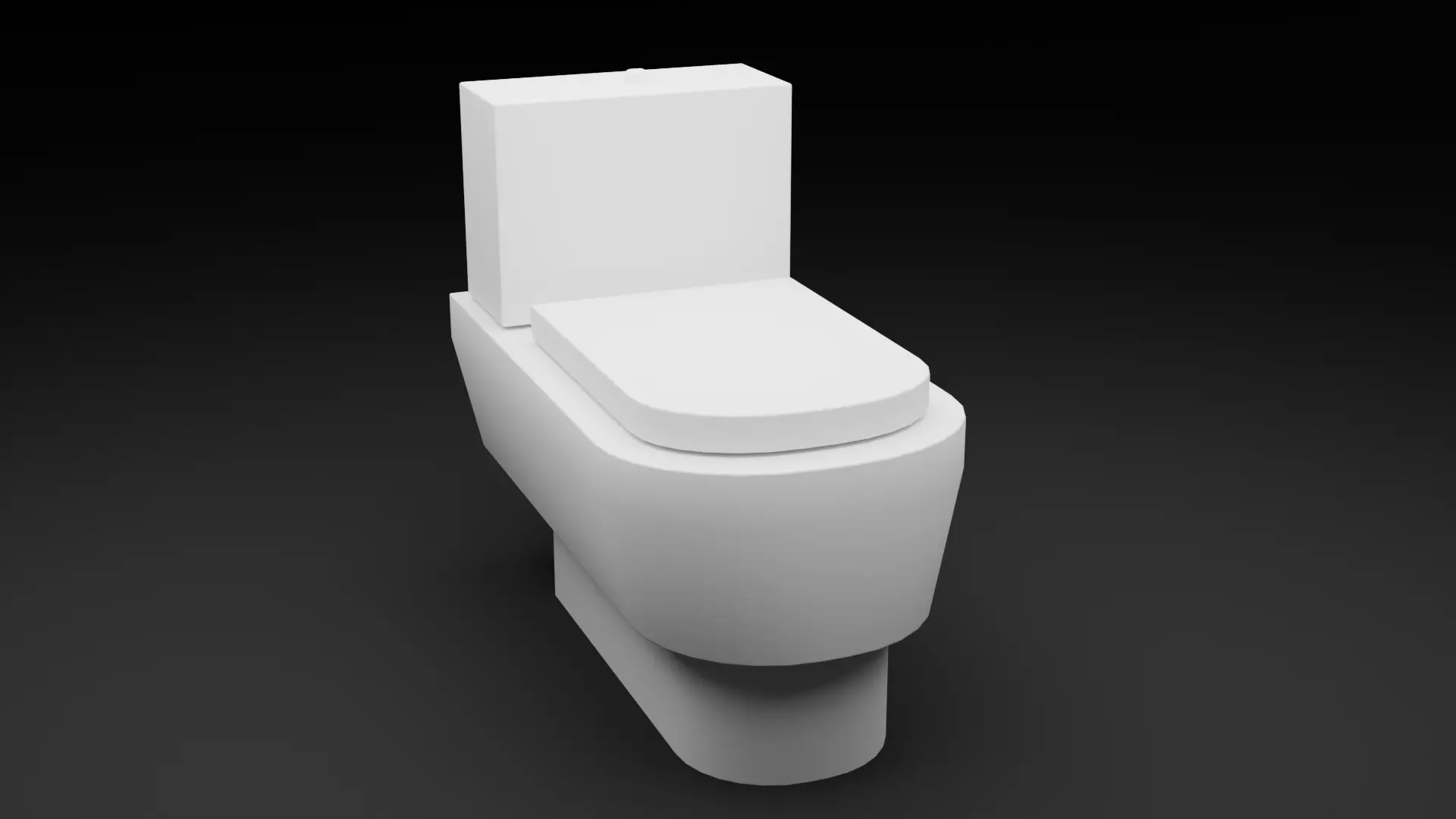 Floor Toilet Free low-poly 3D model