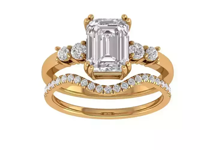 Emerald Engagement Ring