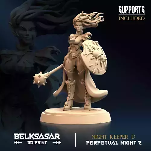 Vampire Night Keeper D Nude 3D print model