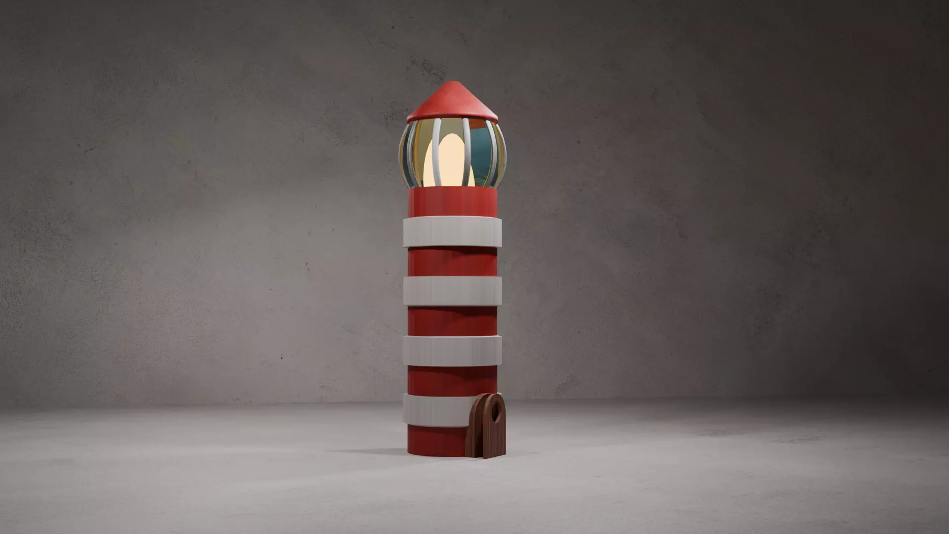 Low-Poly Lighthouse Free low-poly 3D model