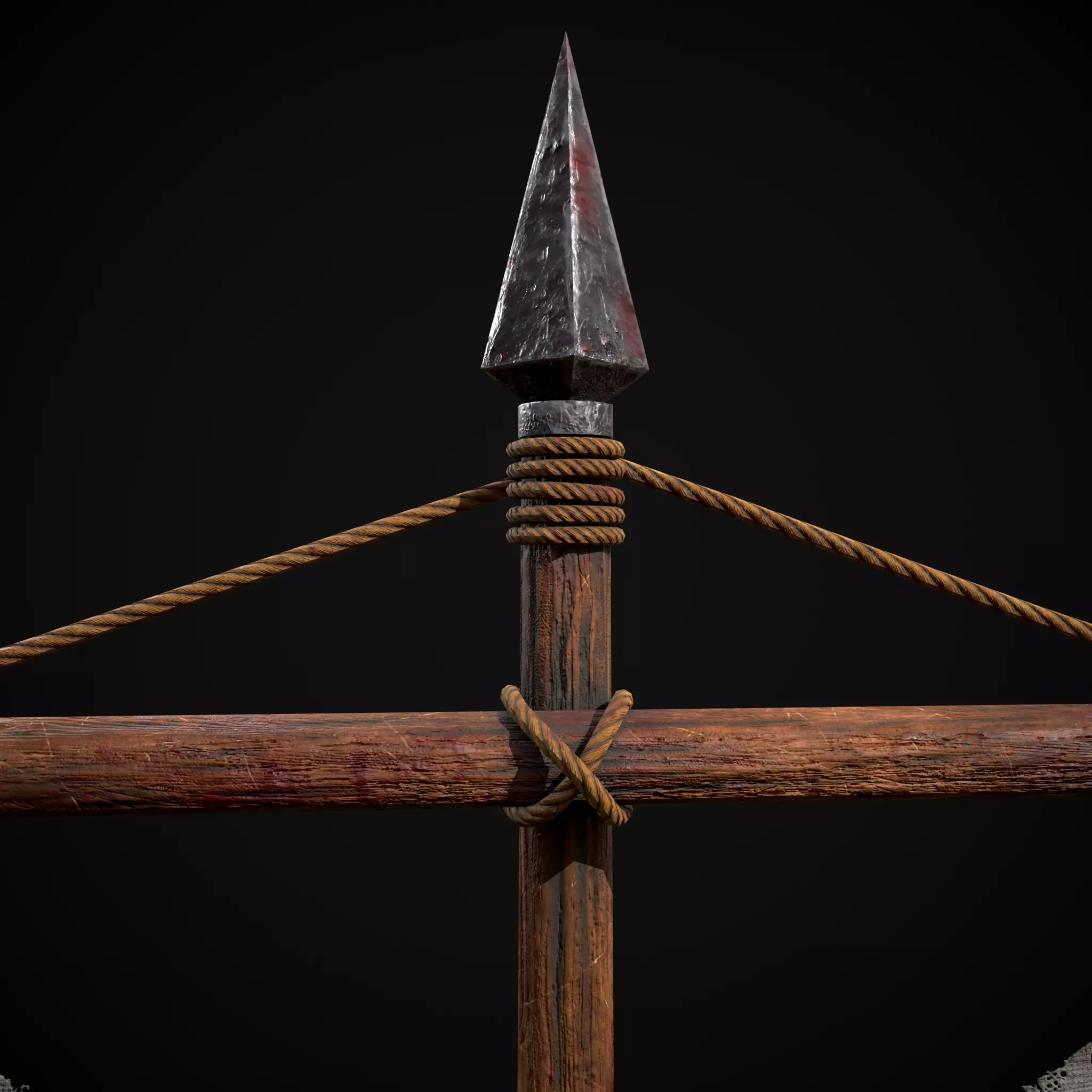  WR Torn War Banner Low-poly 3D model_13