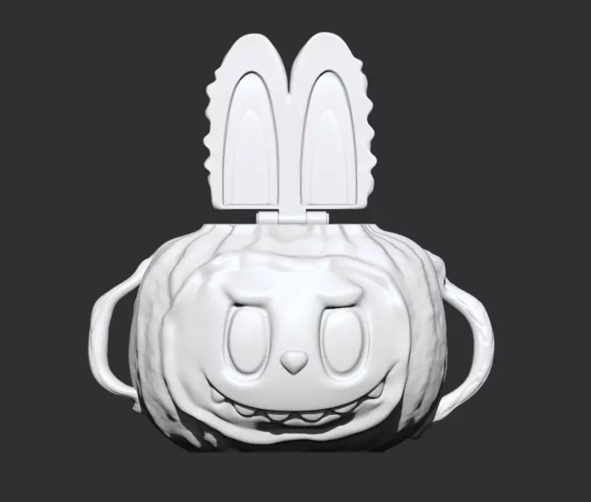 The LABUBA Halloween bucket 3D print model_1