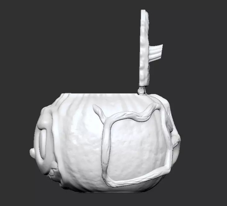The LABUBA Halloween bucket 3D print model_2
