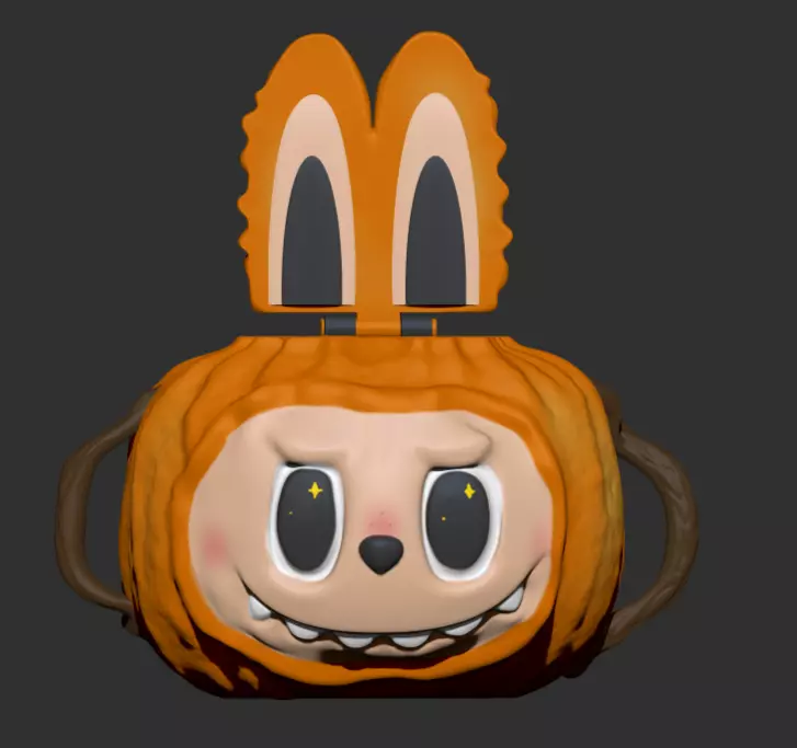 The LABUBA Halloween bucket 3D print model_0