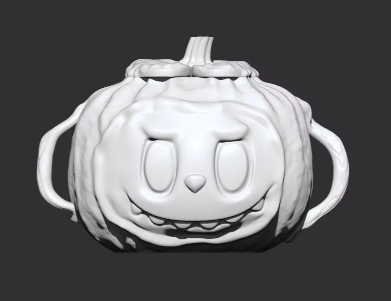 The LABUBA Halloween bucket 3D print model_5