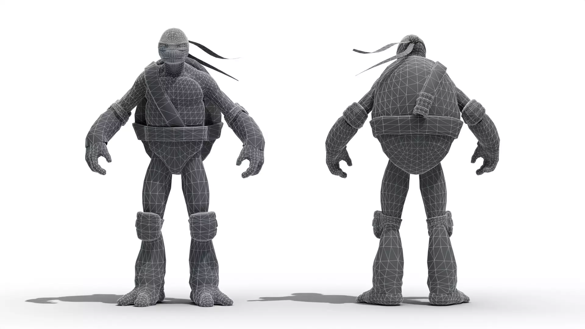 Donatello - TMNT Low-poly 3D model_12