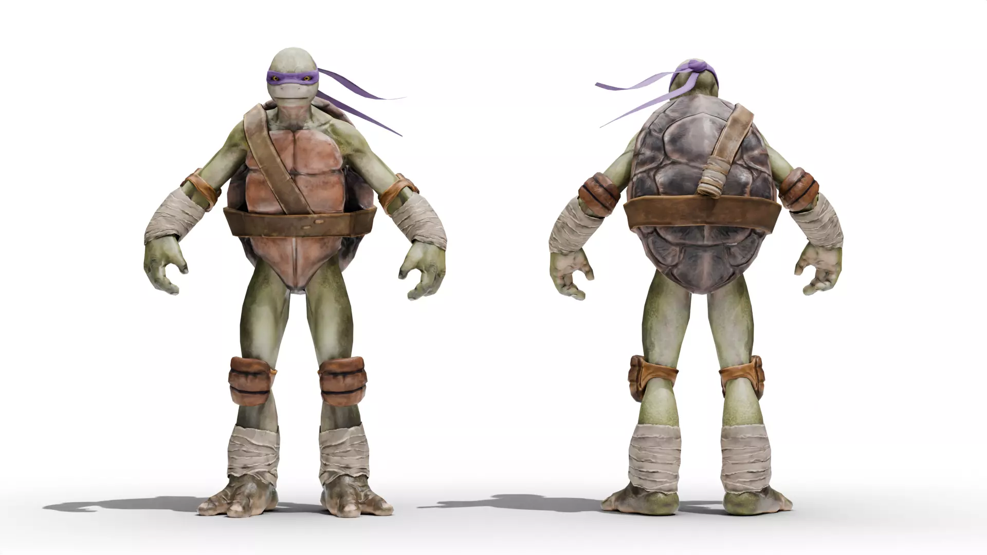 Donatello - TMNT Low-poly 3D model_10