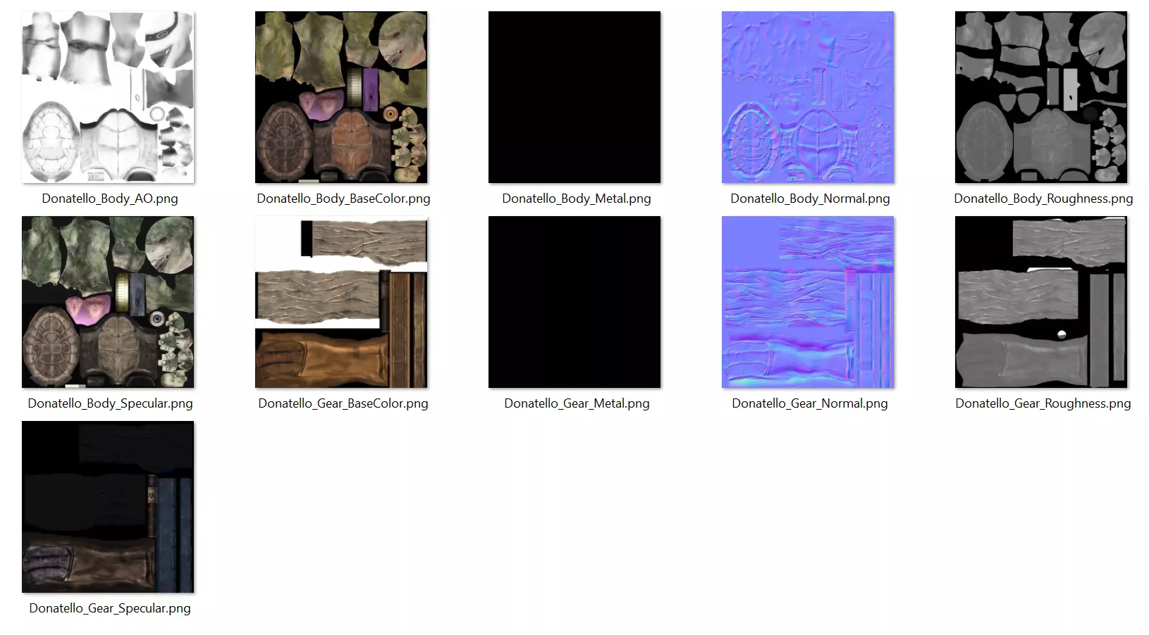 Donatello - TMNT Low-poly 3D model_6