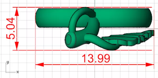 Minimalist Apple Outline STL 3D 3DM gold Pendant gp0494 3D print model_19