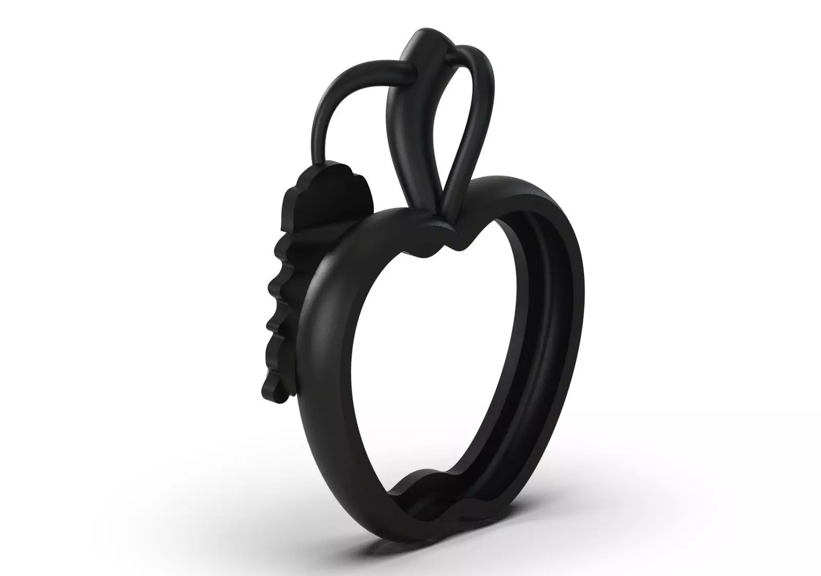 Minimalist Apple Outline STL 3D 3DM gold Pendant gp0494 3D print model_15