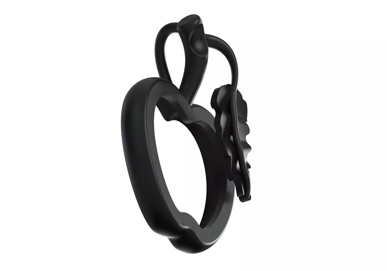 Minimalist Apple Outline STL 3D 3DM gold Pendant gp0494 3D print model_14