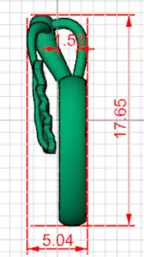 Minimalist Apple Outline STL 3D 3DM gold Pendant gp0494 3D print model_21