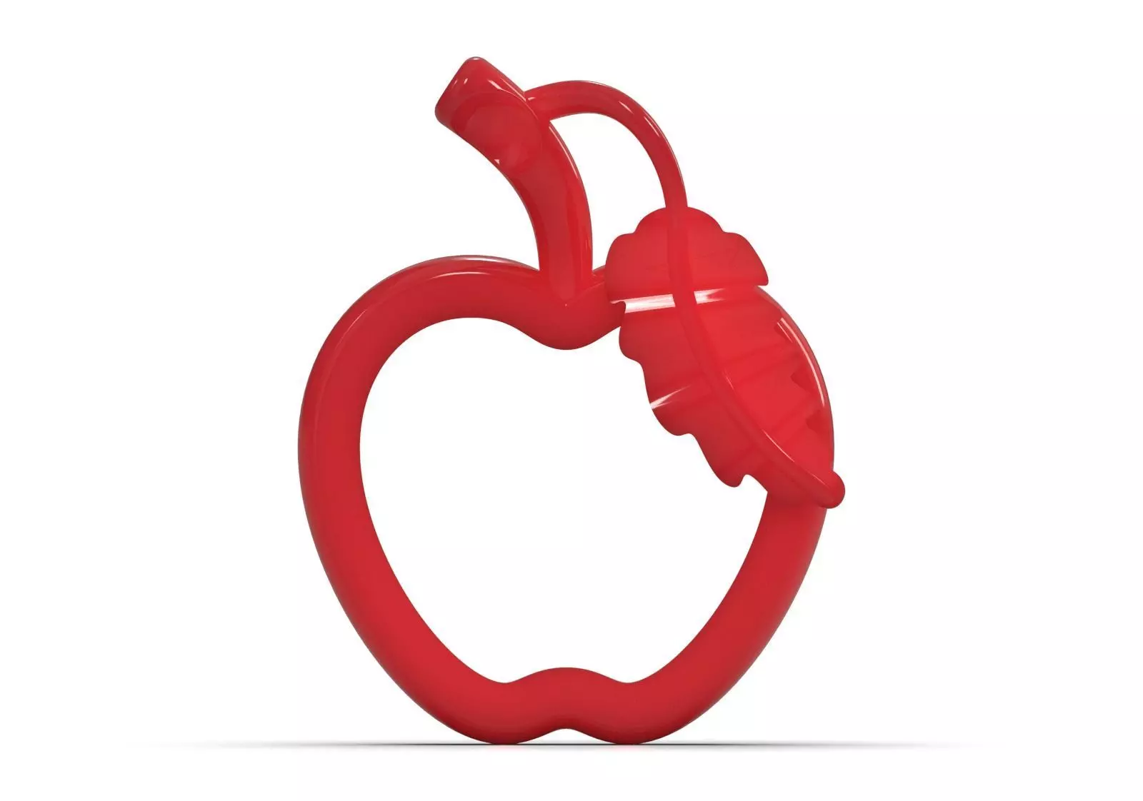 Minimalist Apple Outline STL 3D 3DM gold Pendant gp0494 3D print model_12