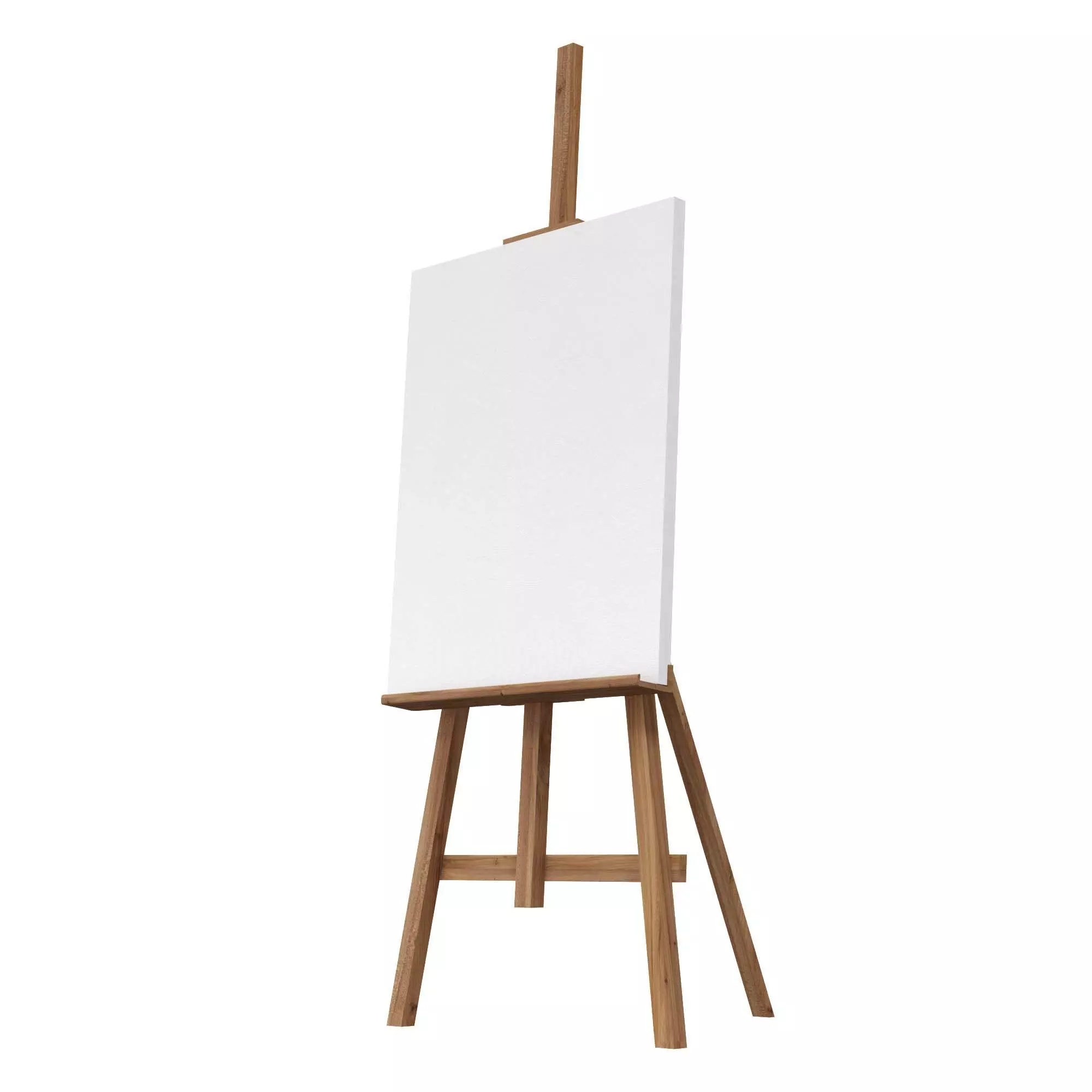 Easel with Canvas 3D model_0