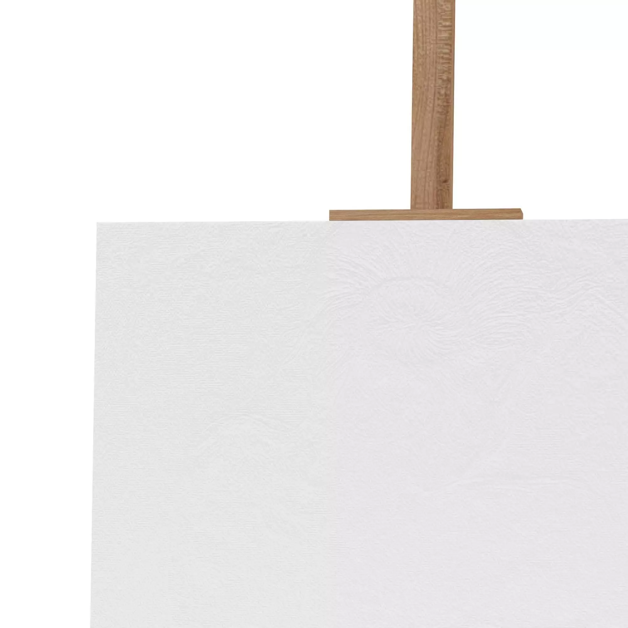 Easel with Canvas 3D model_1