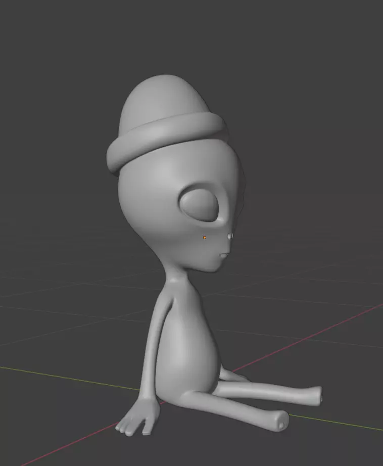 Zorp the Festive Alien 3D print model_2