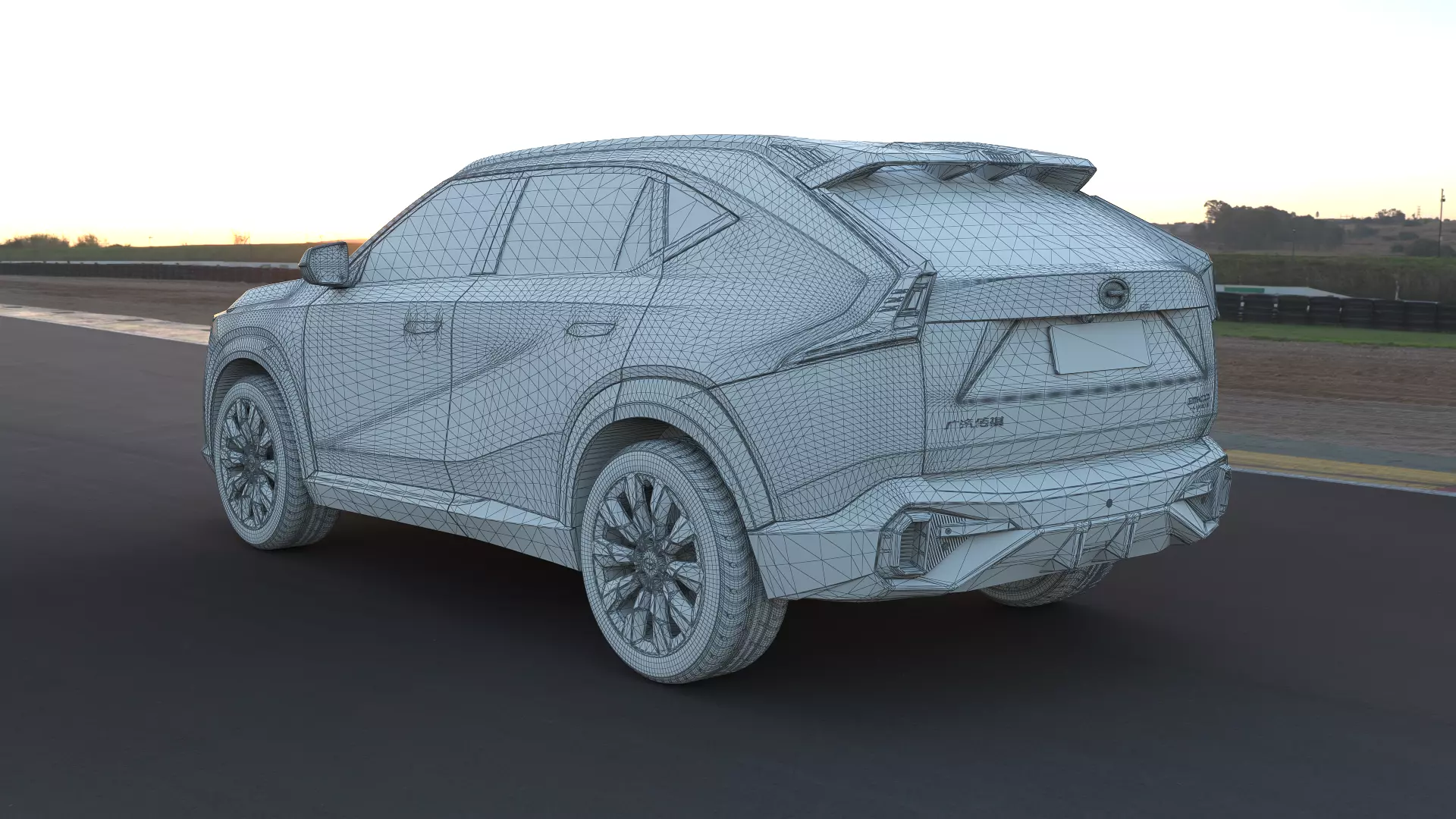  2022 GAC Trumpchi Emkco with interior 3D model_24